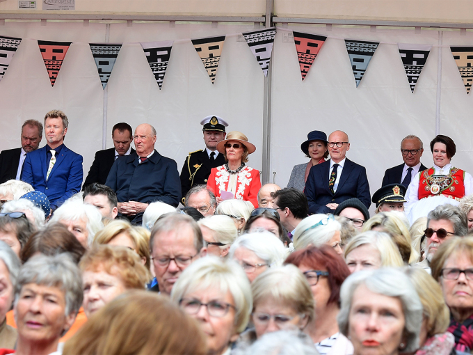 Kongen og Dronningen under den offisielle åpningen av Festspillene 2017. Foto: Marit Hommedal / NTB scanpix